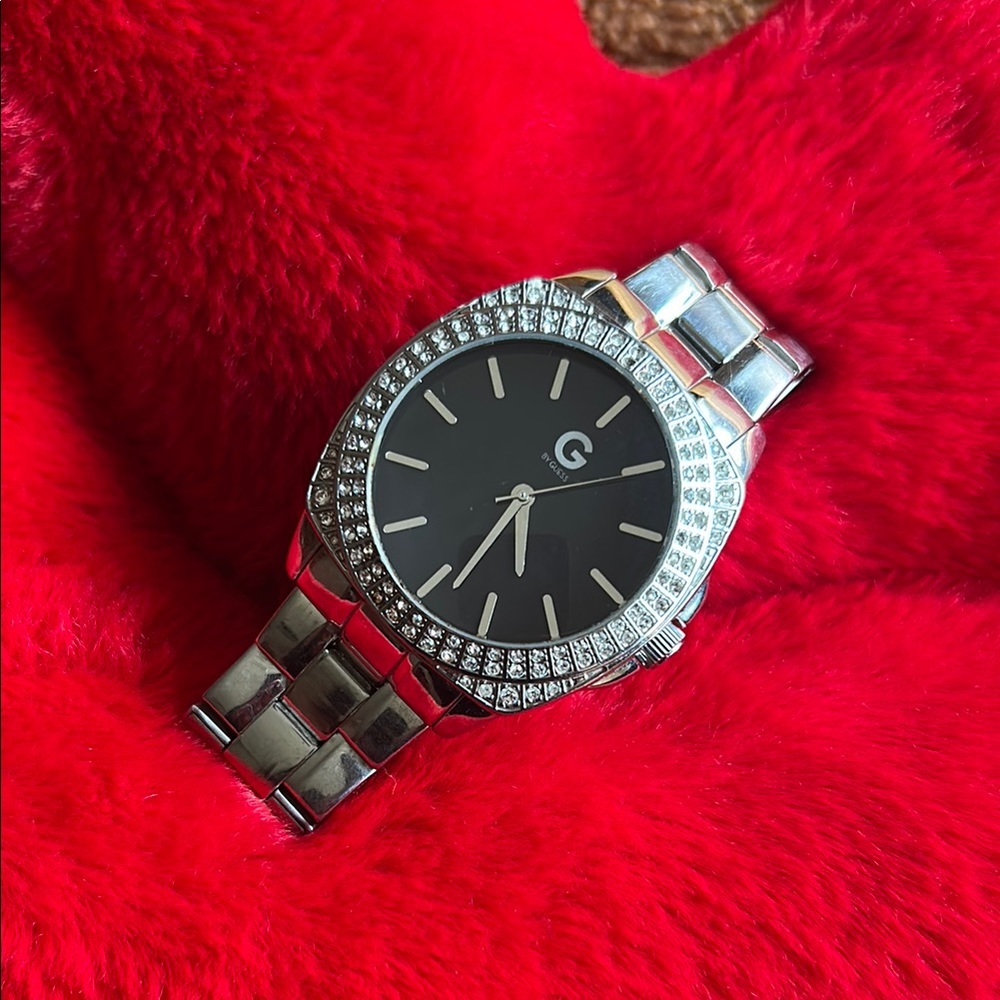 G by Guess Silver and Black Watch